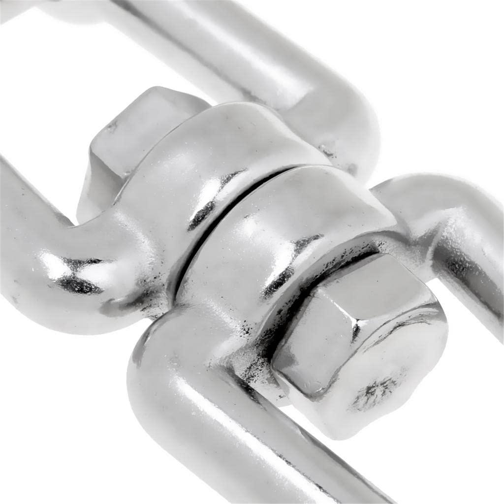 Marine Grade Steel Anchor Swivel Shackle with Double Swivel Jaw Designs Corrosions Resistant Chain Connector for Boats