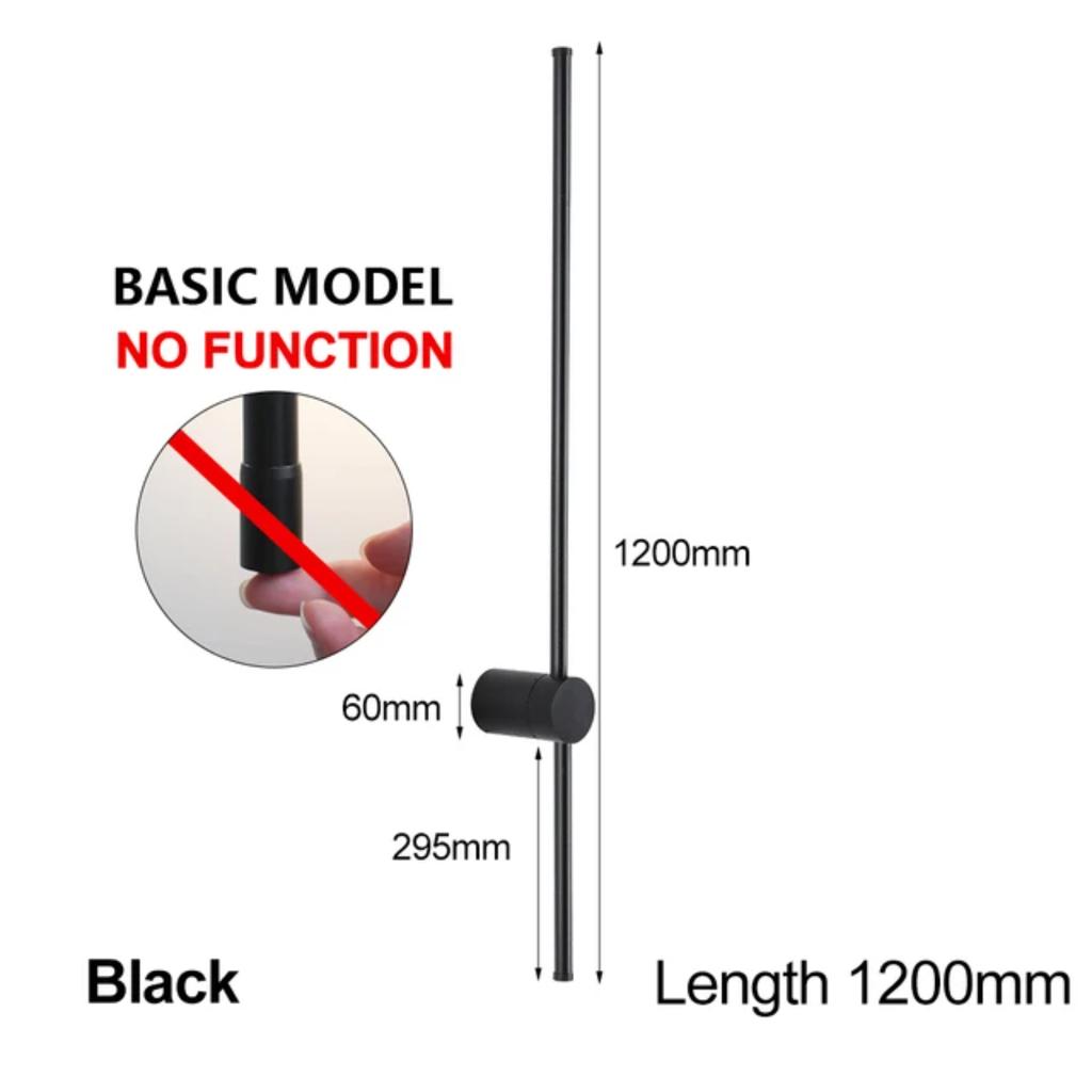 New Modern LED Wall Light 100cm/120cm Sconce Interior Bedroom Black White