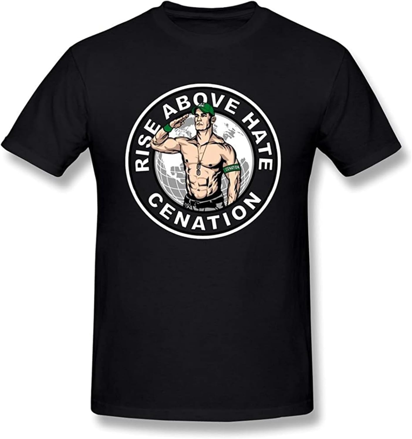 Men s John Cena Rise Above Hate Cotton T Shirt XS чёрный