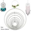 2-20pcs Multi-size Dream Catcher Hoops Round Silver Iron Metallic Good Welded Dreamcatcher Rings Handmade DIY Crafts Accessories