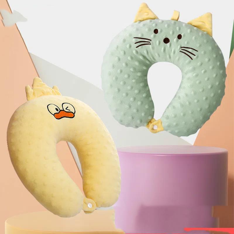 Beanie Velvet Neck Pillow Newborn Baby Pillow Flat Pillow Cushion Baby Shaping Pillow Cotton Head Protection Pillow