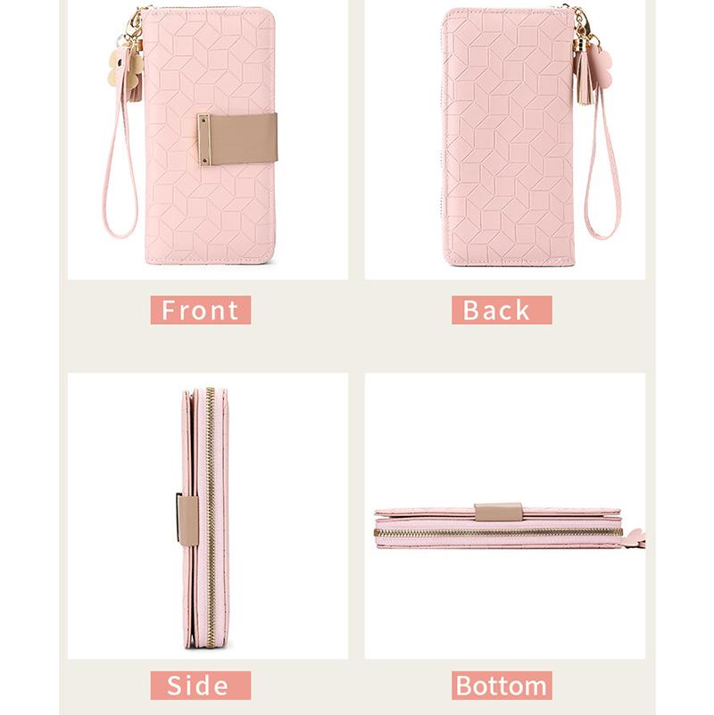 Ladies Wallet Long Girls Wallet New Zipper Large-capacity Wallet Mobile Phone Bag Ladies Wallet