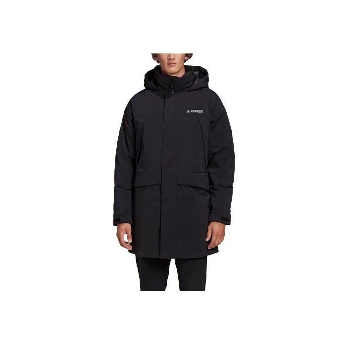 

Adidas Xplr Down Parka средней длины с капюшоном, мужская верхняя одежда, черный GE9932 L