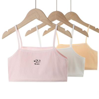 Breathable Cotton Teen Girl Developmental Period Underwear & Bandeau Camisole Set