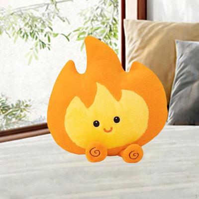 Flame Plush Toy,Funny,Reading Pillow Outdoor Camping Room Decoration,Soft, Stuffed Doll for
