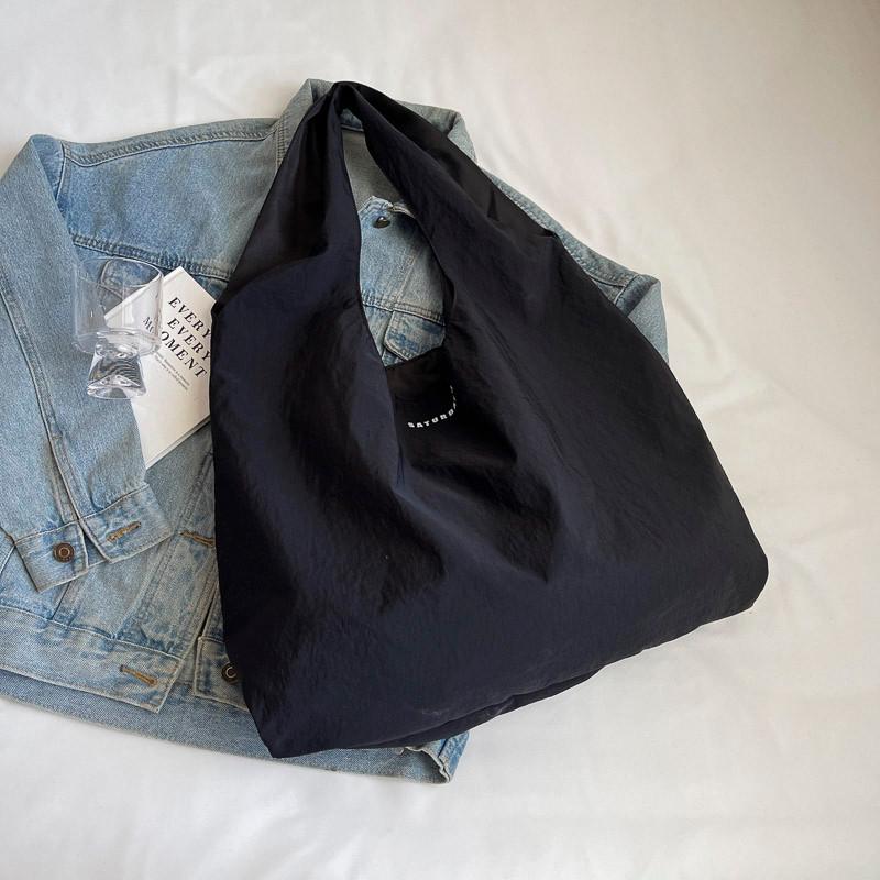 IELGY Large Capacity Loose Feel Casual Simple One-Shoulder Commuter Tote Bag