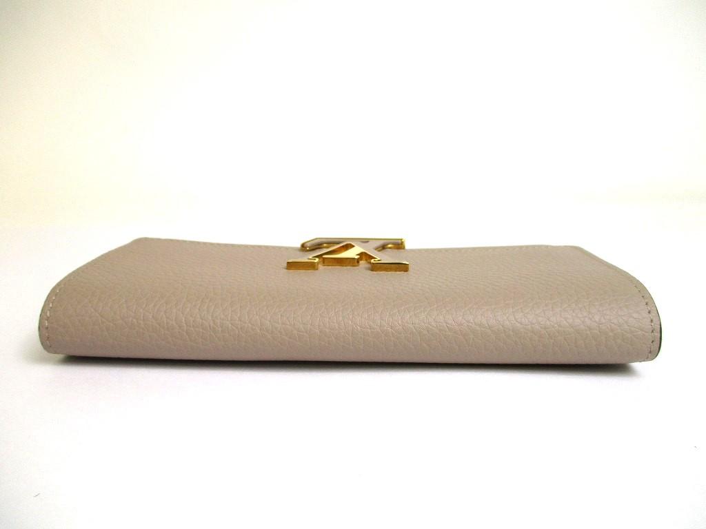 Autentisk LOUIS VUITTON Pebble Tourillon Lær Capucines Lommebok #a599 Oppusset