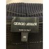 GIORGIO ARMANI Navy 3ZAG09 AM43Z 1B Windowpane Knit Jacket Jacket 40 blackUsed