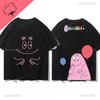 Famous Cartoons Barbapapa Double SidedPrinted T Shirt Casual Funny Kawaii Tops Boys Girls Aesthetic Teenager Outfits Graphic