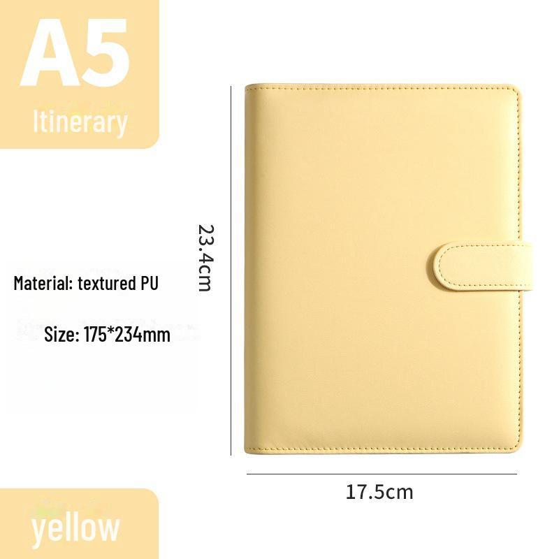 Colorful Detachable 2025 English Calendar Square PVC Loose-Leaf Notebook Pages