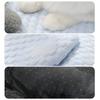 Summer Pet Cooling Pad Ice Silk Breathable Dog Cat Bed Anti-Heat Oval Mat For Small Medium Large Pets With Non-Slip Base