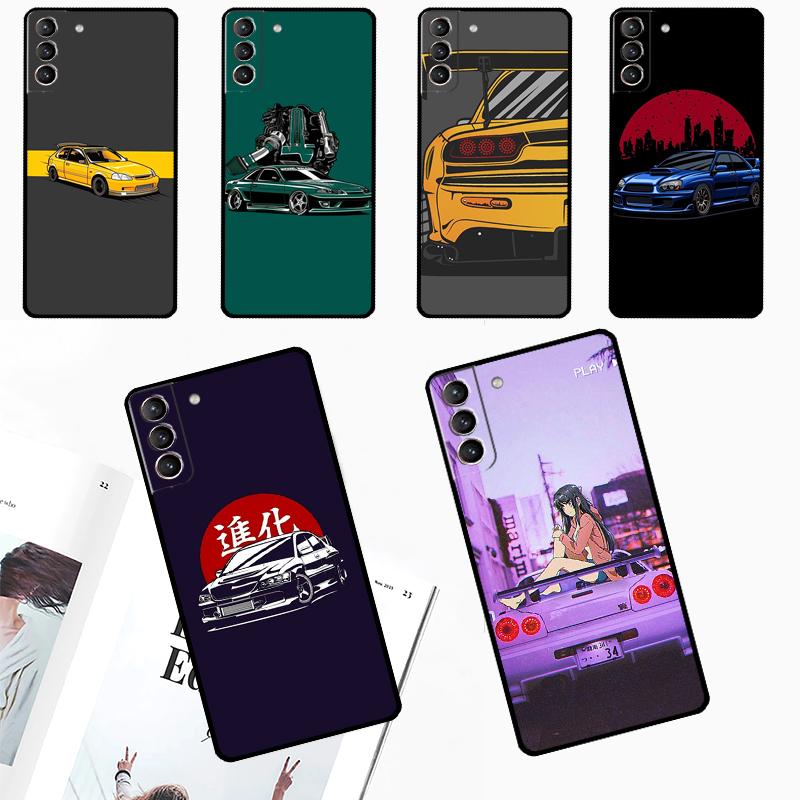 

Чехол JDM Anime Aesthetic для Samsung Galaxy S24 Ultra S23 S22 S21 S20 Plus Note 10 Note 20 S9 S10 S21 FE Cover Galaxy S24Ultra