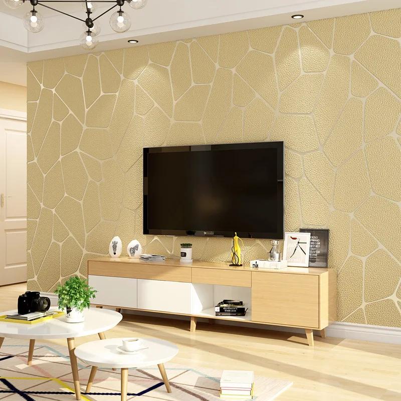 3D Geometric Wallpaper for Living Room Bedroom Stripes Patterned Modern Design Wall Paper Roll Home Decor Papel Pared Non-woven