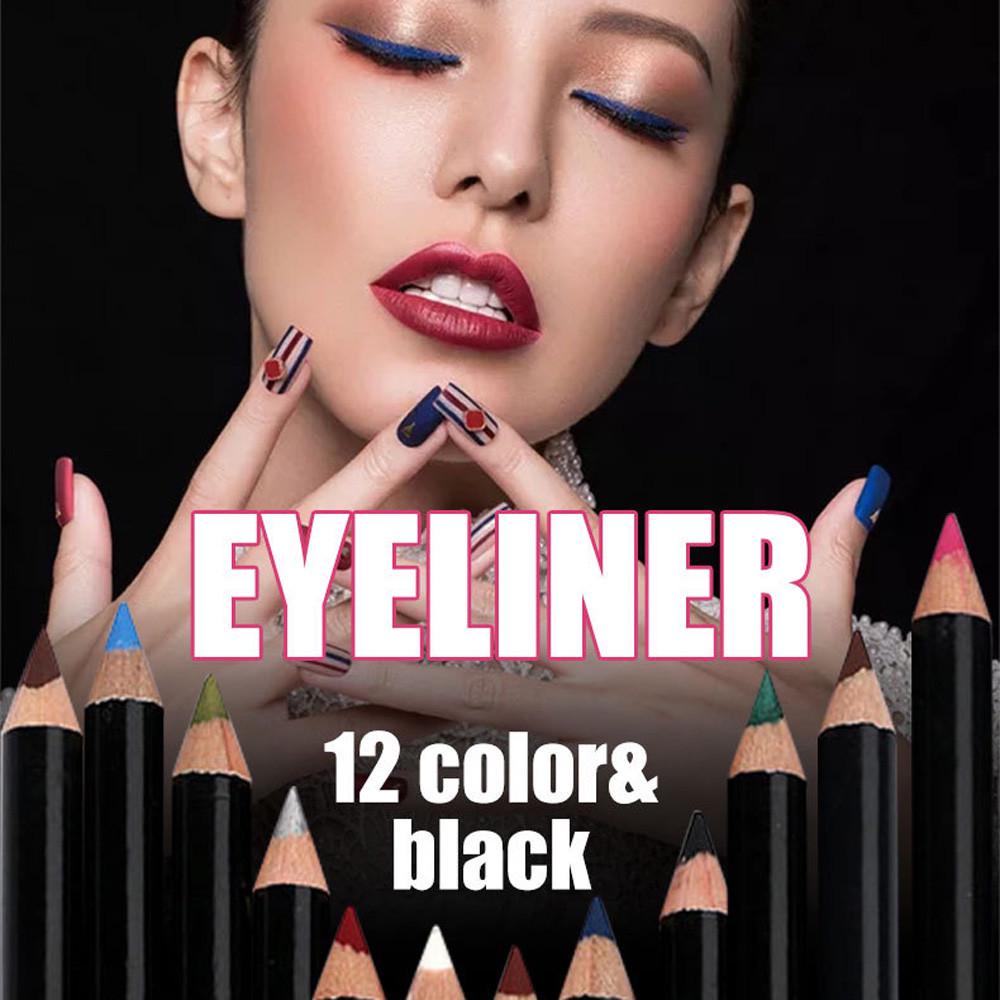 Menow 12 Colors Longlasting Eye Shadow Eyeliner Lip Liner Pen Makeup