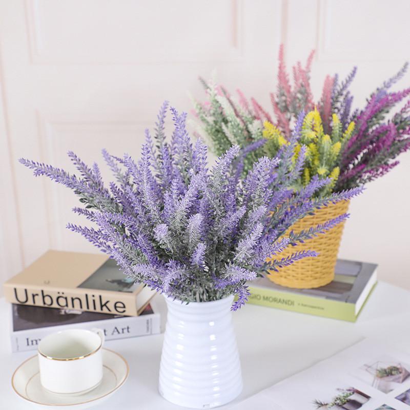 Lavender Flower Artificial Arrangement Garden Office Wedding Outdoor Decoration