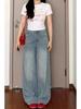 2025 Plus Size Petite Slimming Wide Leg Jeans: Loose Design for a Taller Look