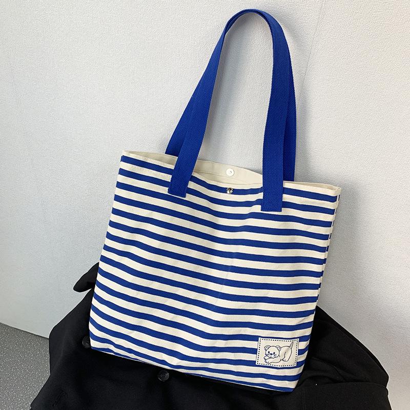 

Женская полосатая холщовая сумка через плечо большой вместимости для путешествий или занятий