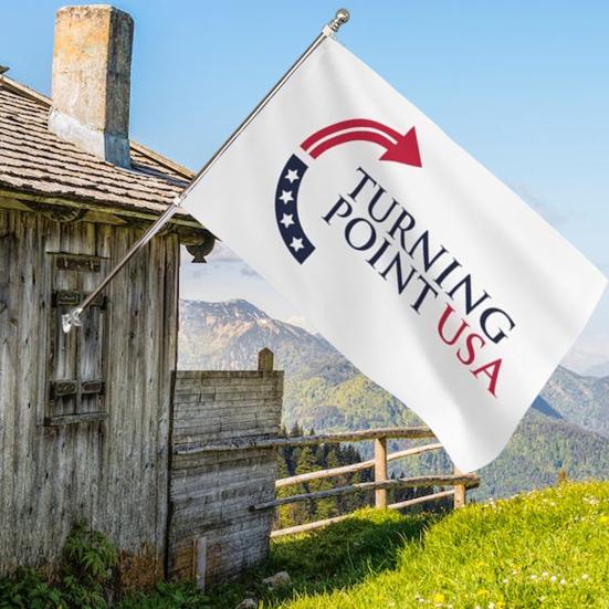 Turning Point USA Flag 3x5Ft Double Sided Wall Hanging Flag Outdoor Polyester Banner with Brass Grommets for Yard Garden Decoration