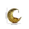 Moon Shaped Candle Holder Metal Candlestick Eid Mubarak for Hotel Party Supplies Housewarming Festival Prayer Votive Candle