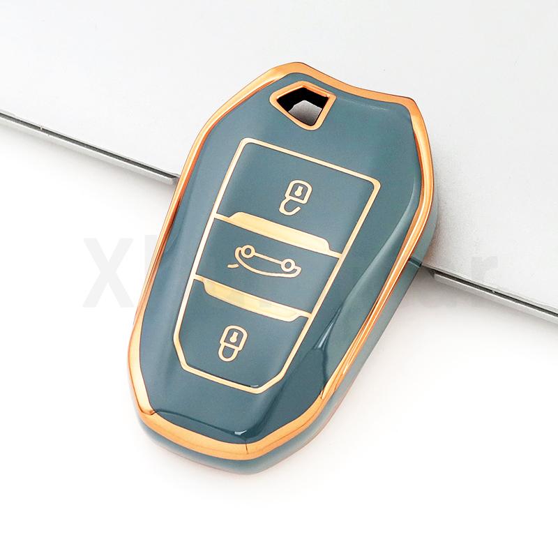 TPU Shell Fob Car Remote Key Case Cover For Peugeot 4008 5008 308 408 508 2008 3008 Citroen C4 C4L C6 C3-XR Picasso DS3 DS4 DS5
