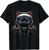 Cat Lifting Weights - Funny Cat Workout Fitness and Gym T-Shirt