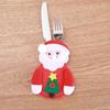 Merry Christmas Knife Fork Cutlery Bag Set Santa Snowman Xmas Tableware Holders Natal New Year Christmas Decorations for Home