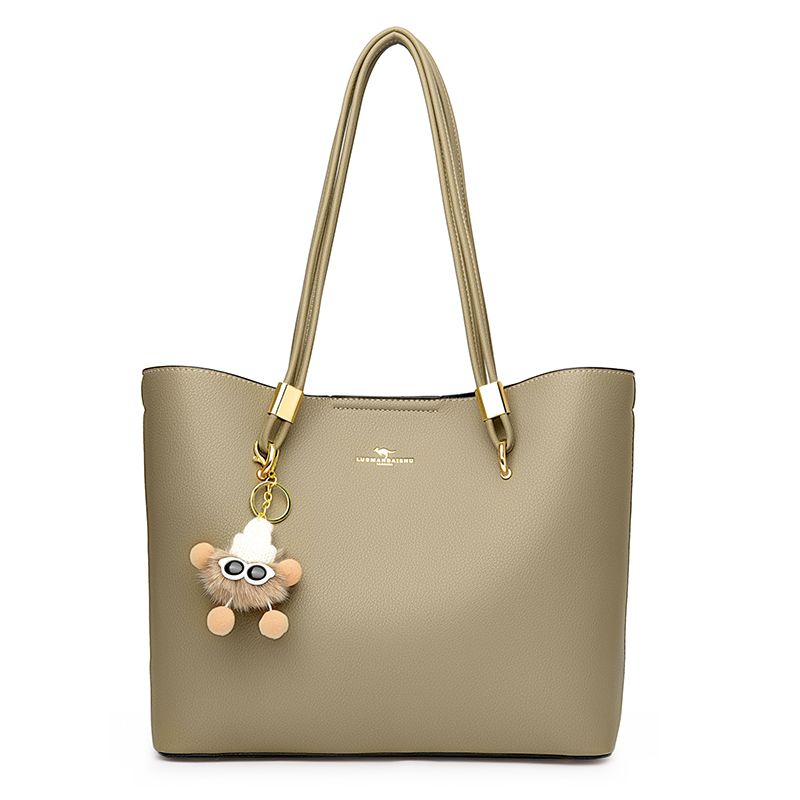 

Kangaroo 2024 New Cattlehide Leather Fashion Daily Tote Bag Apricot [kangaroo wallet card]]