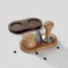Coffee Tamping Station Espresso Tamper Drip Filter Wooden Base for 51/53/54/58mm Espresso Accessories