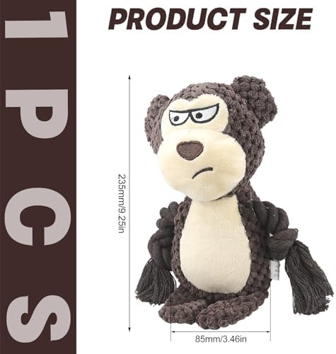 Dog Toys for Large Dogs, Durable Plush Squeaky Chew Toys, Interactive Puppy Teething Toys, Tough Chew Toys for Aggressive Chewers (Style 3)