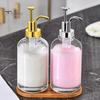 2 Stück 17 Unzen Kaffee-Sirup-Spender, Klarglas-Sirup-Pumpflasche, Kaffee-Bar-Zubehör, Shampoo-Spender für Zuhause, Hotel, Restaurant