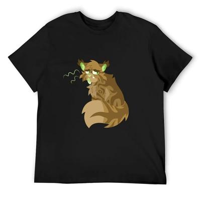 Warrior Cats - Crookedstar T-Shirt Kawaii Clothes Anime T-shirt Vintage Clothing Mens Plain T Shirts