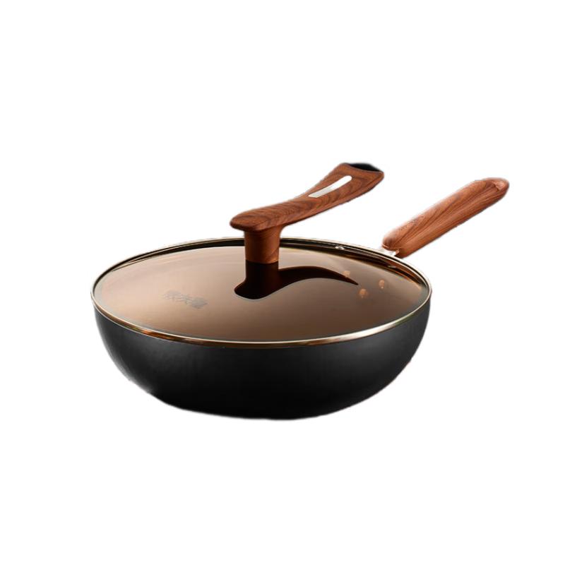 Chui Da Huang 32cm Titanium-Iron Hammered Stir-Fry Wok