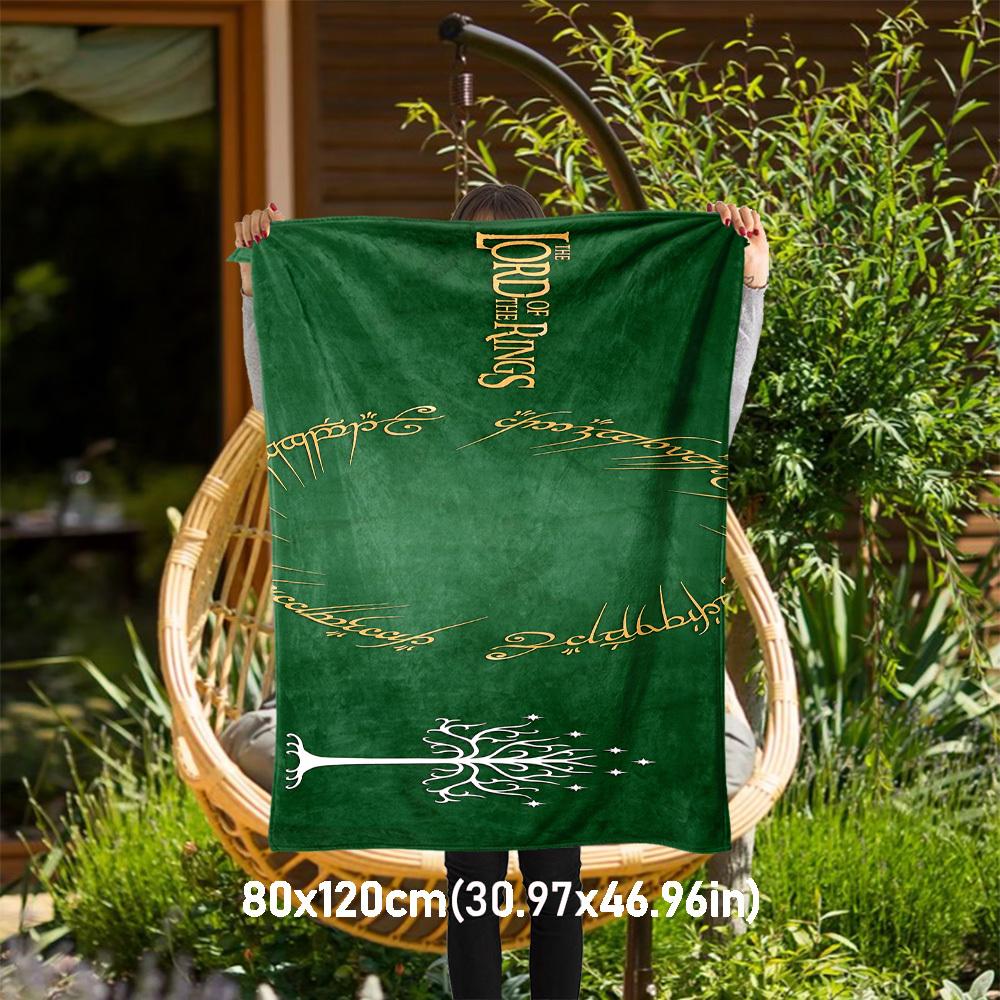 

1pc Lord of the Rings - Throw Blanket, Soft, Flannel Blankets, Living Room, All Seasons Use-1021213 80x120cm