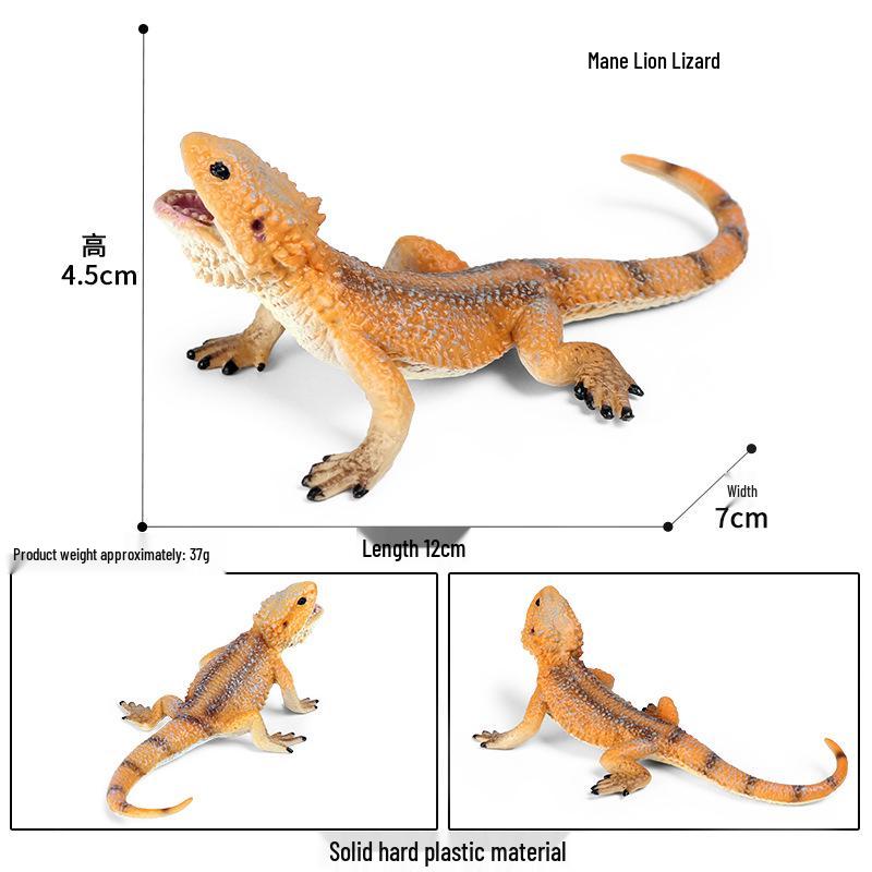 Wild Safari Animal Figurines: Giraffe, Elephant, Rhinoceros, Brown Bear, Tiger, Lion, Leopard, Hippopotamus - Solid Cognitive Toys
