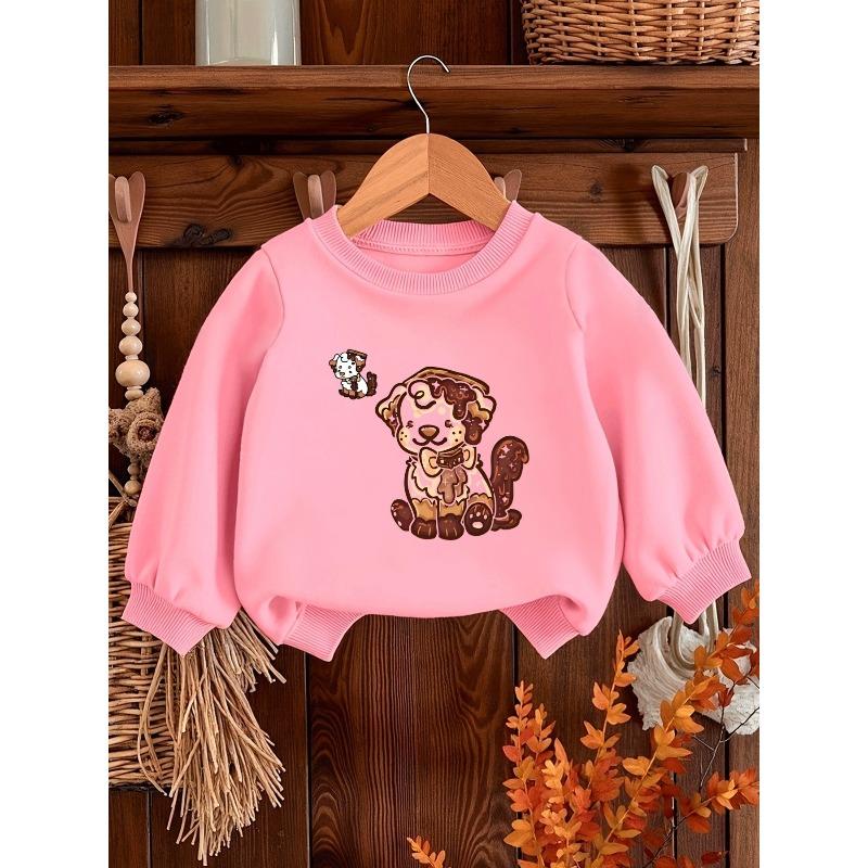 European sizes Cute and Fun Printed Pattern, Thin and Versatile Comfortable Round Neck Hoodie for 0-3 Year Old Kids , Suitable for Outdoor Wear