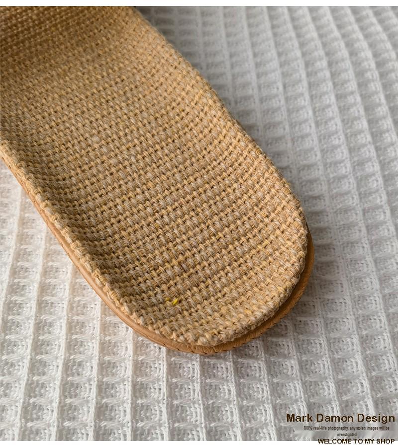 Damen Sommer Leinen Schleife Hausschuhe - Vielseitige Indoor & Outdoor Weichsohle 2025 Edition