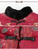 Winter Cotton Jacket for Elderly Women, Plus Velvet Thickened, Chinese Style, Ideal for Women Aged 70-80.