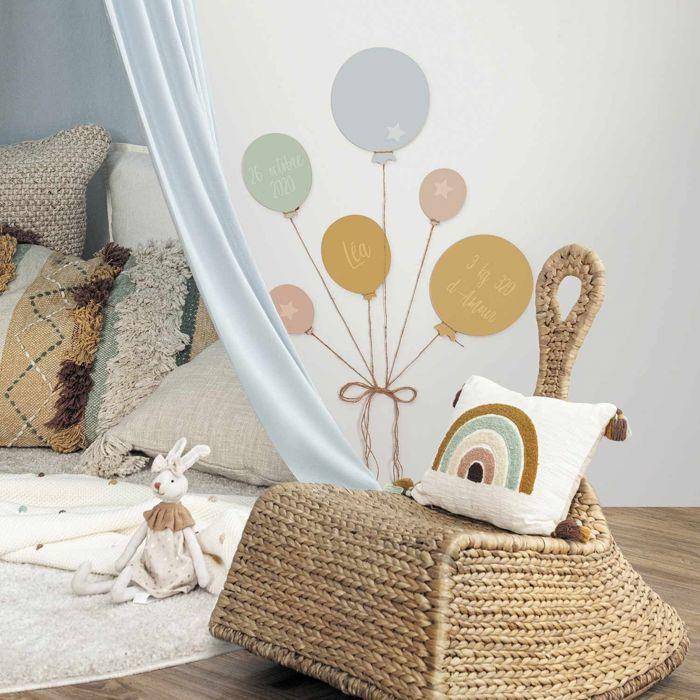 Decorative Object - Graine Creative - Balloon - Set of 6 Pieces - Wood - Interior