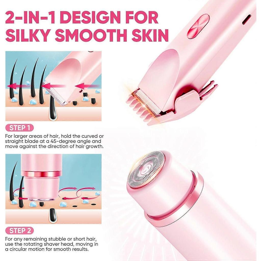 2026 Latest Model  Women's Bikini Trimmer, Electric Shaver, Dual Ceramic Blades, Painless Hair Removal, for Face, Body and Intimate Areas, 90 Minu