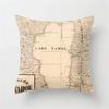 Vintage Black Camera Bicycle Print Car Cushion Cover Pillowcase Home Sofa Chair Decoration
