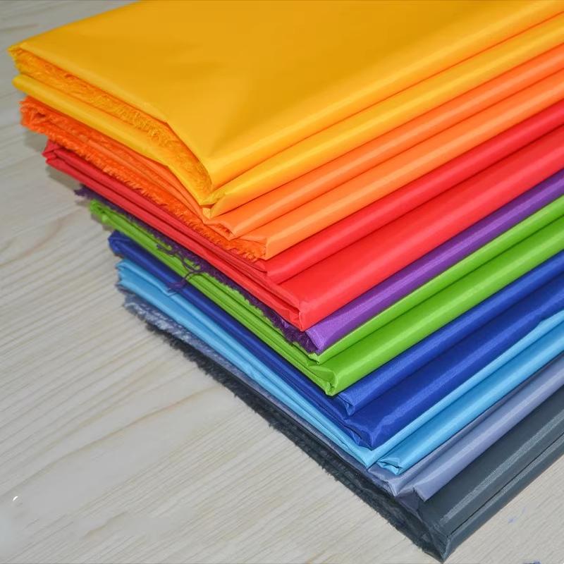 190T Polyester Taff PU Coating Lightweight Waterproof Umbrella Tent Fabric Windproof and Dustproof Fabric Kite Color Flag Fabric