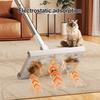 Lazy Mop Stainless Steel Ergonomic Handle Floor Scrubber Mop with 2 Absorbent Velvet Clothes Floor Cleaner
