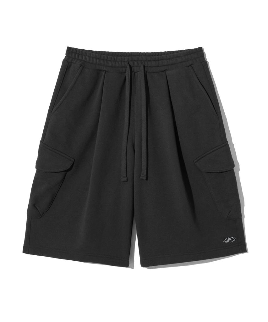 FILLUMINATE Cargo Bermuda Sweat Shorts - Black