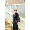 Denim Samue for Size Stretch Material [KIMONOMACHI] Men, Black, L,