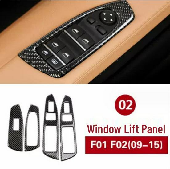 Carbon Fiber Center Console Sticker for BMW 7 Series F01 F02 Interior Modification 730 740 750li