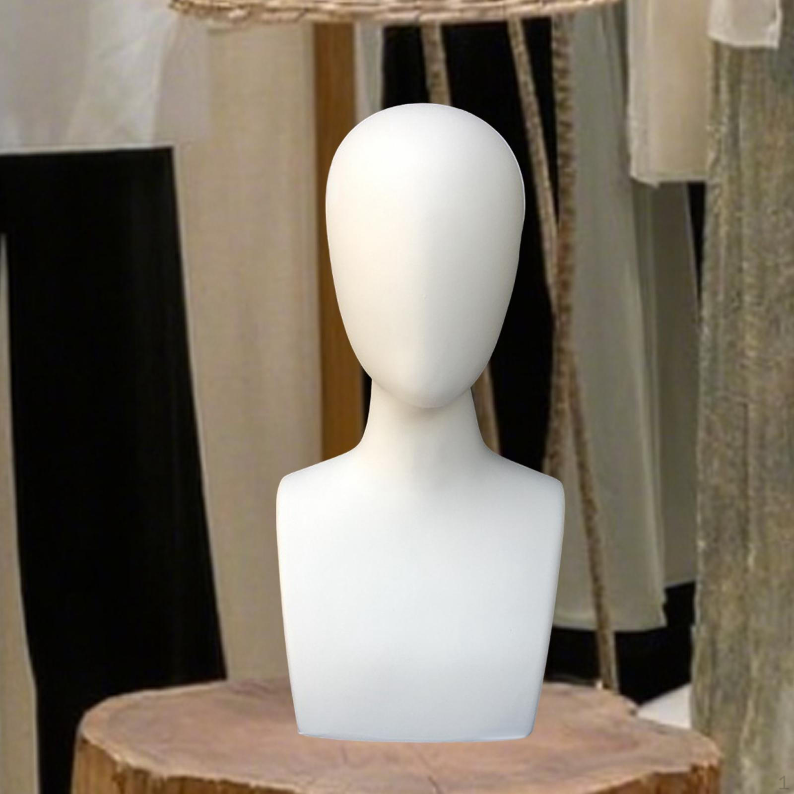 

Mannequin Head Holder Art Decoration Model Stand for Hat Headdress Scarves Flat Shoulders