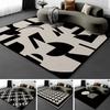 Nordic Printed Floor Mat Large Carpet Sofa Rug Anti Slip Living Room Bedroom Bedside Mats Floor Foot Pad Decor Kids Playing Mat
