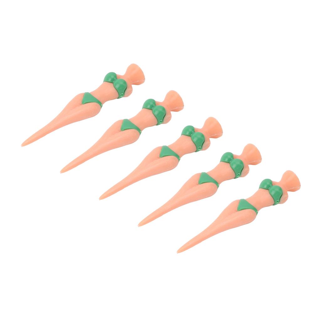 5 Buc. Tees de Golf Plastic Anti-Alunecare Lady Bikini Girl Tees de Practică Golf pentru Antrenament Golf Green