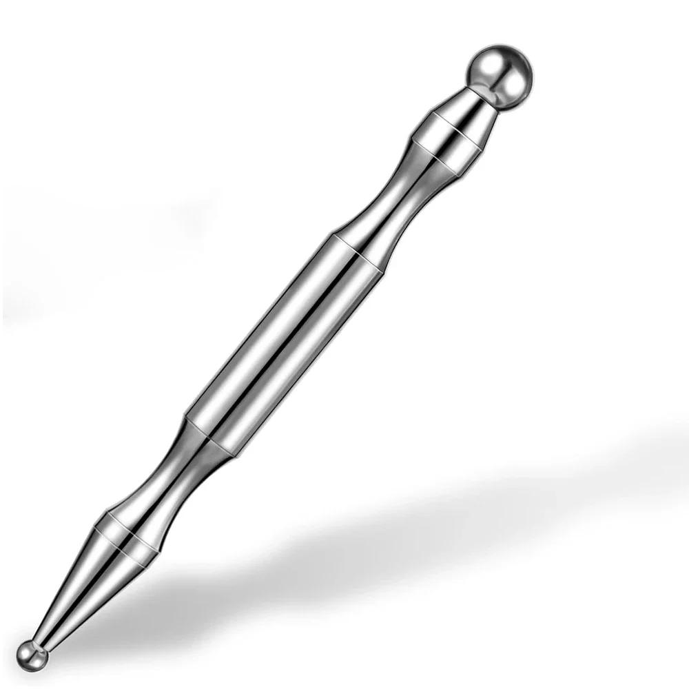 Stainless Steel Acupressure Pen for Full-Body Deep Tissue Merdian Pain Relief & Facial Massage Acupressure Tool TMJ Relief Pen