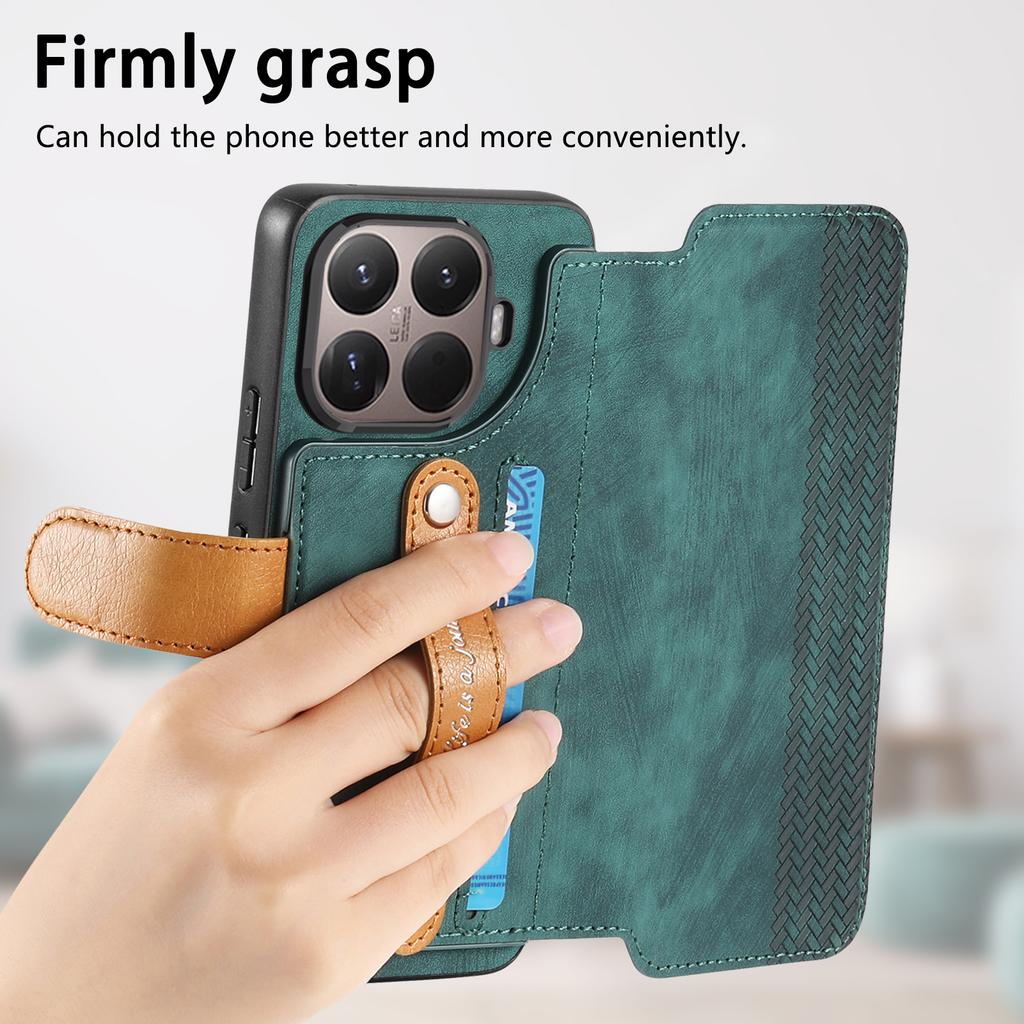 Wallet Case For Xiaomi 15T Pro Retro Leather Phone Cover with Wristband Kickstand